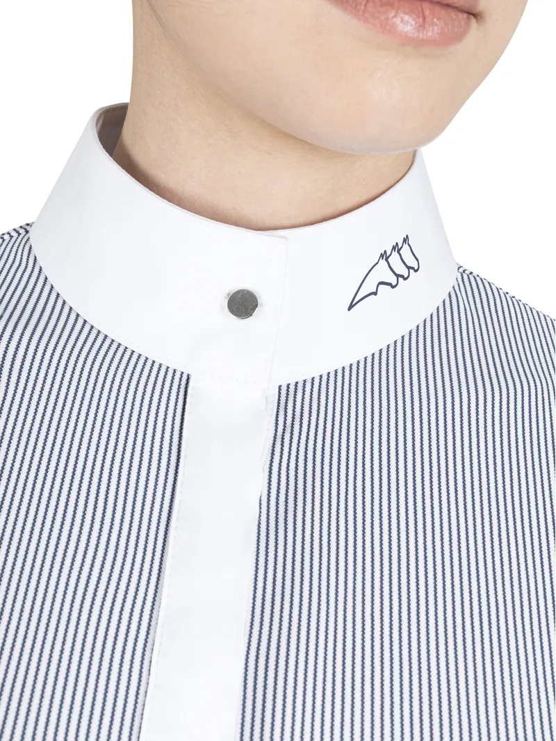 Equiline Eliciae Ladies Competition Shirt Diplomatic Blue-2